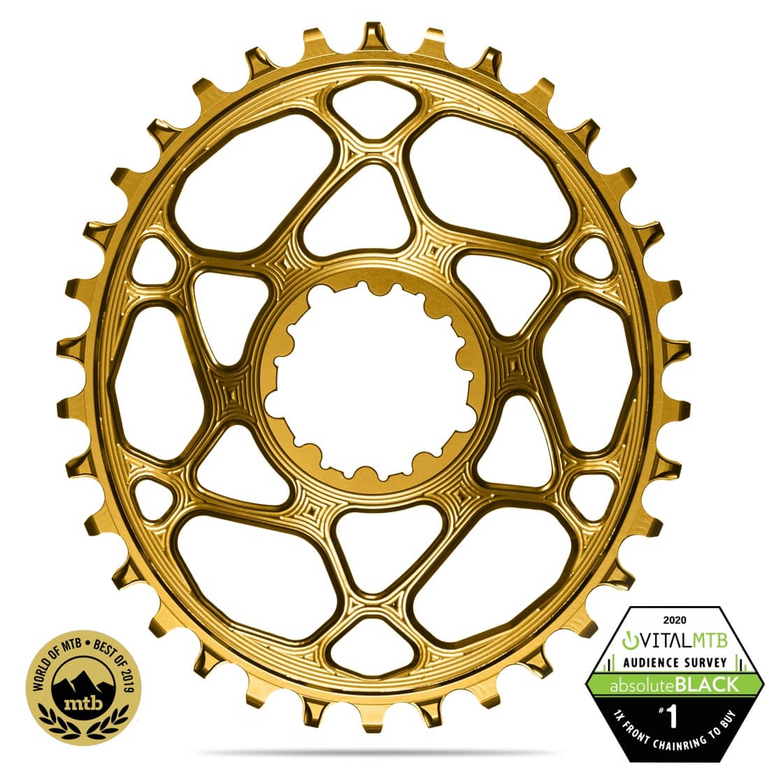 absoluteBLACK Oval traction chainring for Sram DUB cranks absoluteBLACK Oval traction chainring for Sram DUB cranks