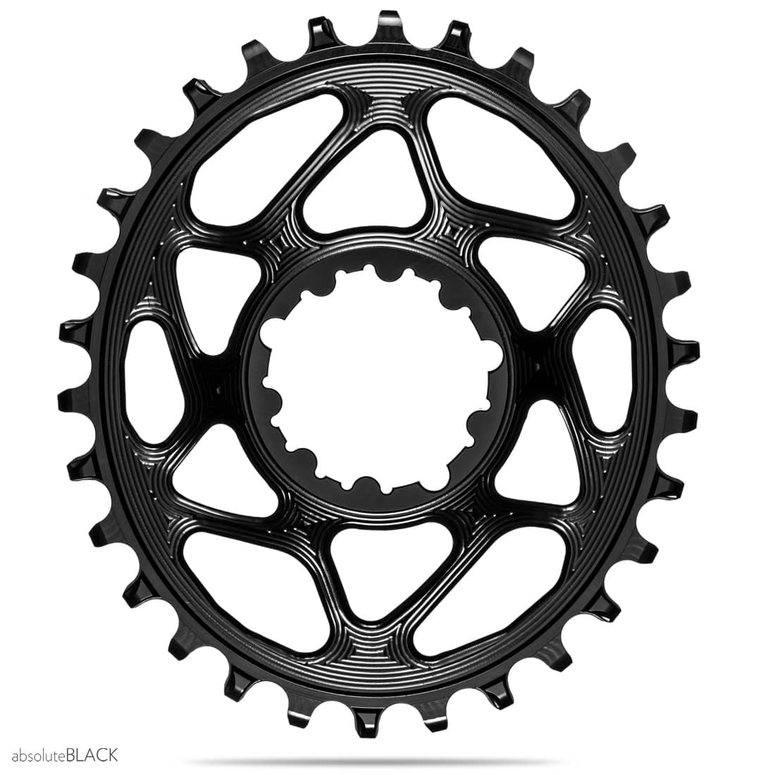 absoluteBLACK Oval traction chainring for Sram DUB cranks absoluteBLACK Oval traction chainring for Sram DUB cranks