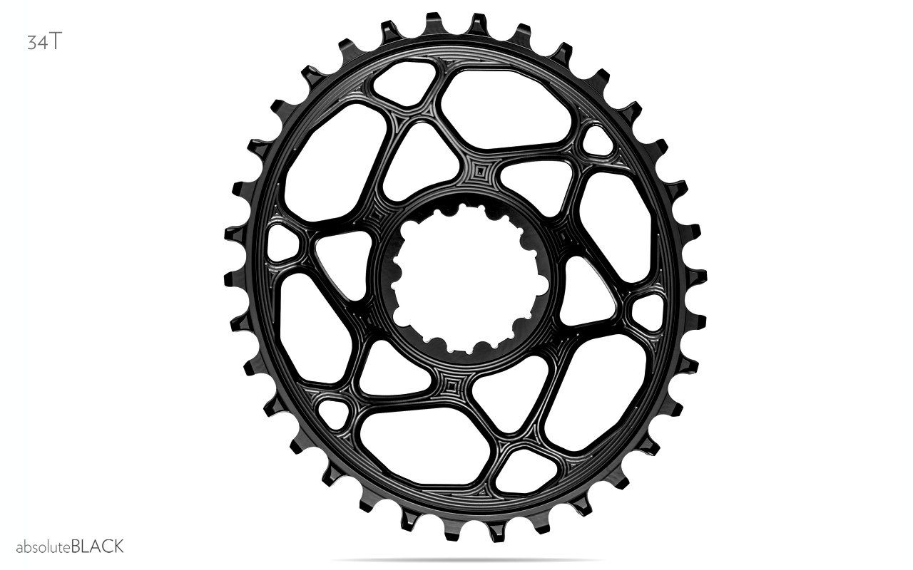 absoluteBLACK Oval traction chainring for Sram DUB cranks absoluteBLACK Oval traction chainring for Sram DUB cranks