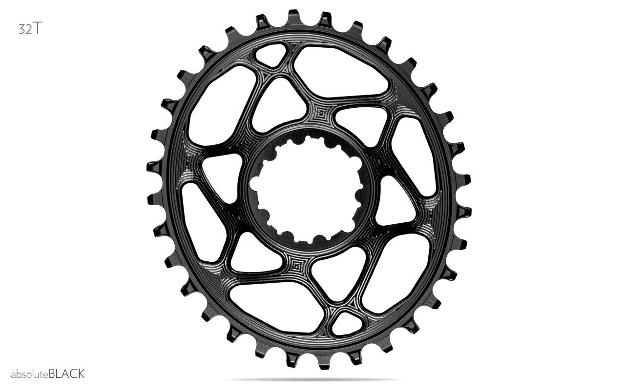 absoluteBLACK Oval traction chainring for Sram DUB cranks absoluteBLACK Oval traction chainring for Sram DUB cranks
