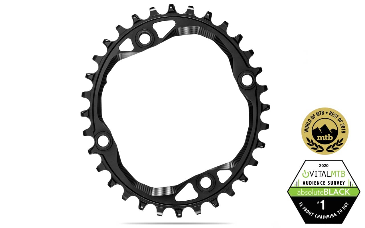 absoluteblack OVAL 104 & 64BCD traction chainring absoluteblack OVAL 104 & 64BCD traction chainring