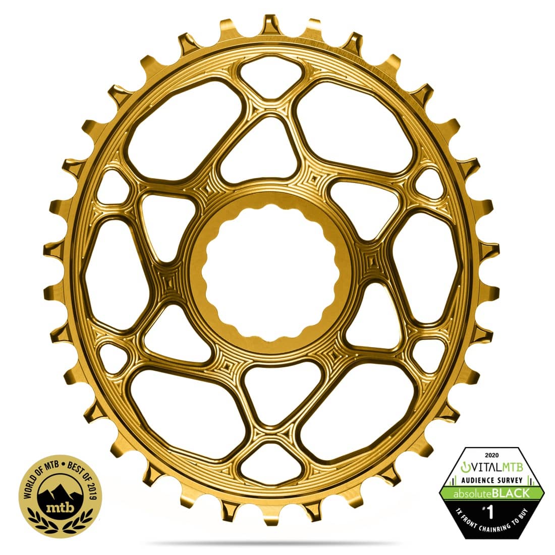 absoluteblack OVAL cinch traction chainring, narrow wide direct mount  for Race Face