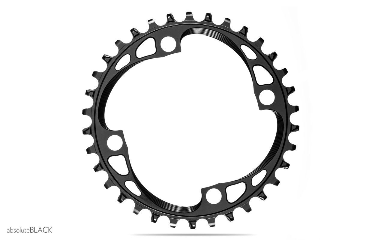 absoluteblack narrow wide chainring for 64 & 104 BCD cranks